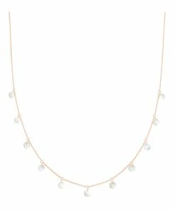 LA BRUNE & LA BLONDE Collier Polka Nacre Or Rose