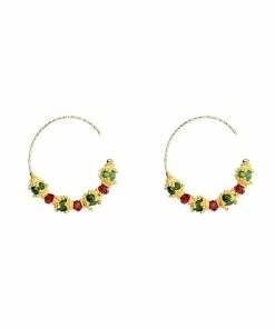 TITYARAVY Créoles Sriphala Grenat Rubis-zoïsite