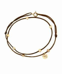 LSONGE Bracelet Double Cordon Sublime 7 Pépites Or