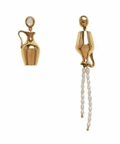 Pamela Love Boucles D'oreilles Vessel Doré