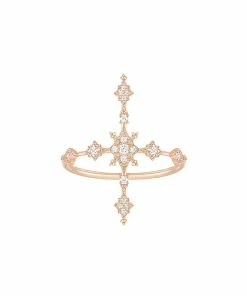 STONE PARIS Bague Stella Or Rose Diamants