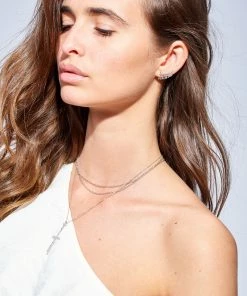 STONE PARIS Boucle D'oreille Talitha Montante Diamants (vendue à L'unité) -Boutique Gigi Clozeau stone look20180417 153