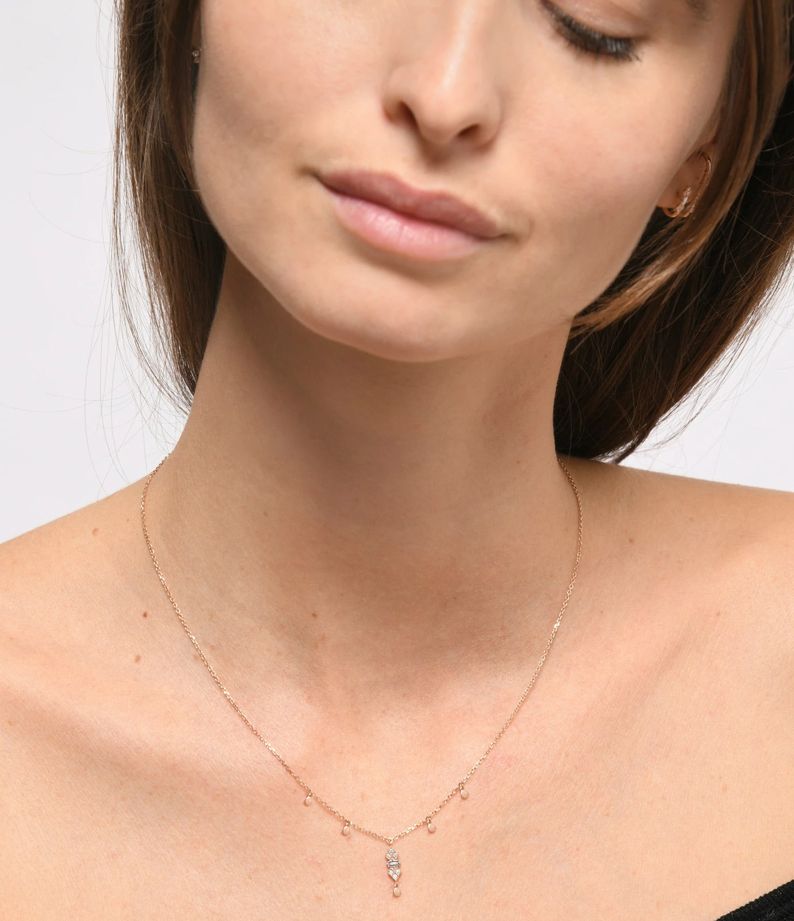 STONE PARIS Collier Plein Soleil Or Rose Diamants 4 STONE PARIS Collier Plein Soleil Or Rose Diamants – Image 2