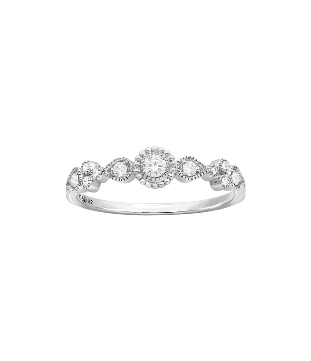 STONE PARIS Bague Simple Swan Or Diamants 5 STONE PARIS Bague Simple Swan Or Diamants – Image 3
