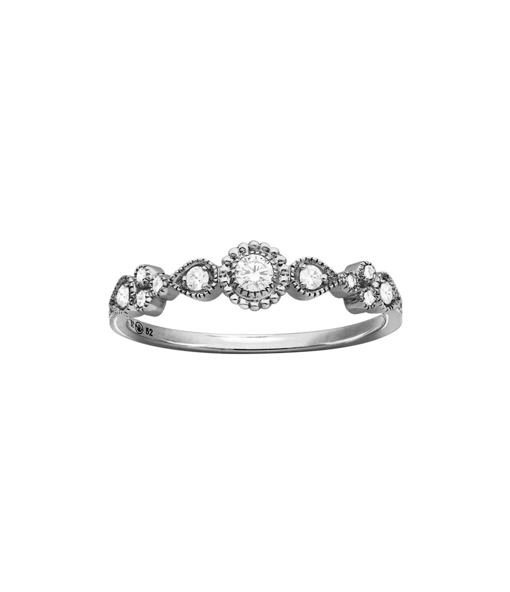 STONE PARIS Bague Simple Swan Or Diamants 6 STONE PARIS Bague Simple Swan Or Diamants – Image 4