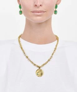 GOOSSENS PARIS Collier Talisman Astro Balance Turquoise -Boutique Gigi Clozeau talisman gop20pe011 libra yg tur