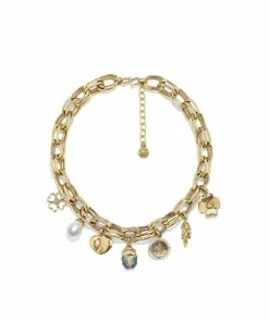 GOOSSENS PARIS Collier Talisman Cristal De Roche Naturel