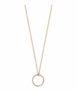 Ginette NY Collier Tiny Cercle Or Rose