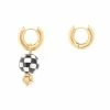 Timeless Pearly Créoles Mix & Match Damier Doré -Boutique Gigi Clozeau timel50335 pck20221207 1