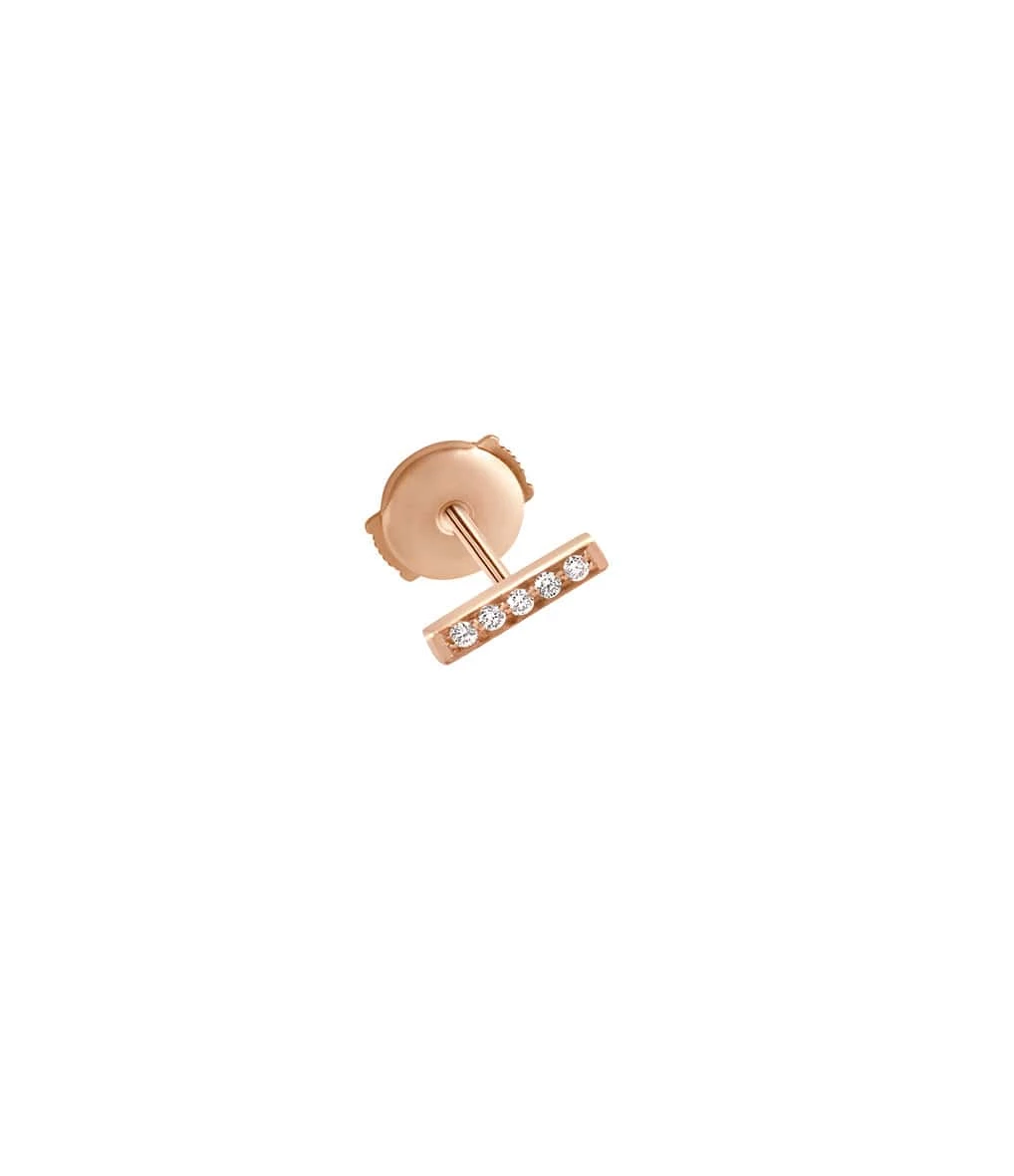 VANRYCKE Boucle D'oreille Medellin PM Diamants Or Rose (vendue à L'unité) 3 VANRYCKE Boucle D'oreille Medellin PM Diamants Or Rose (vendue à L'unité)