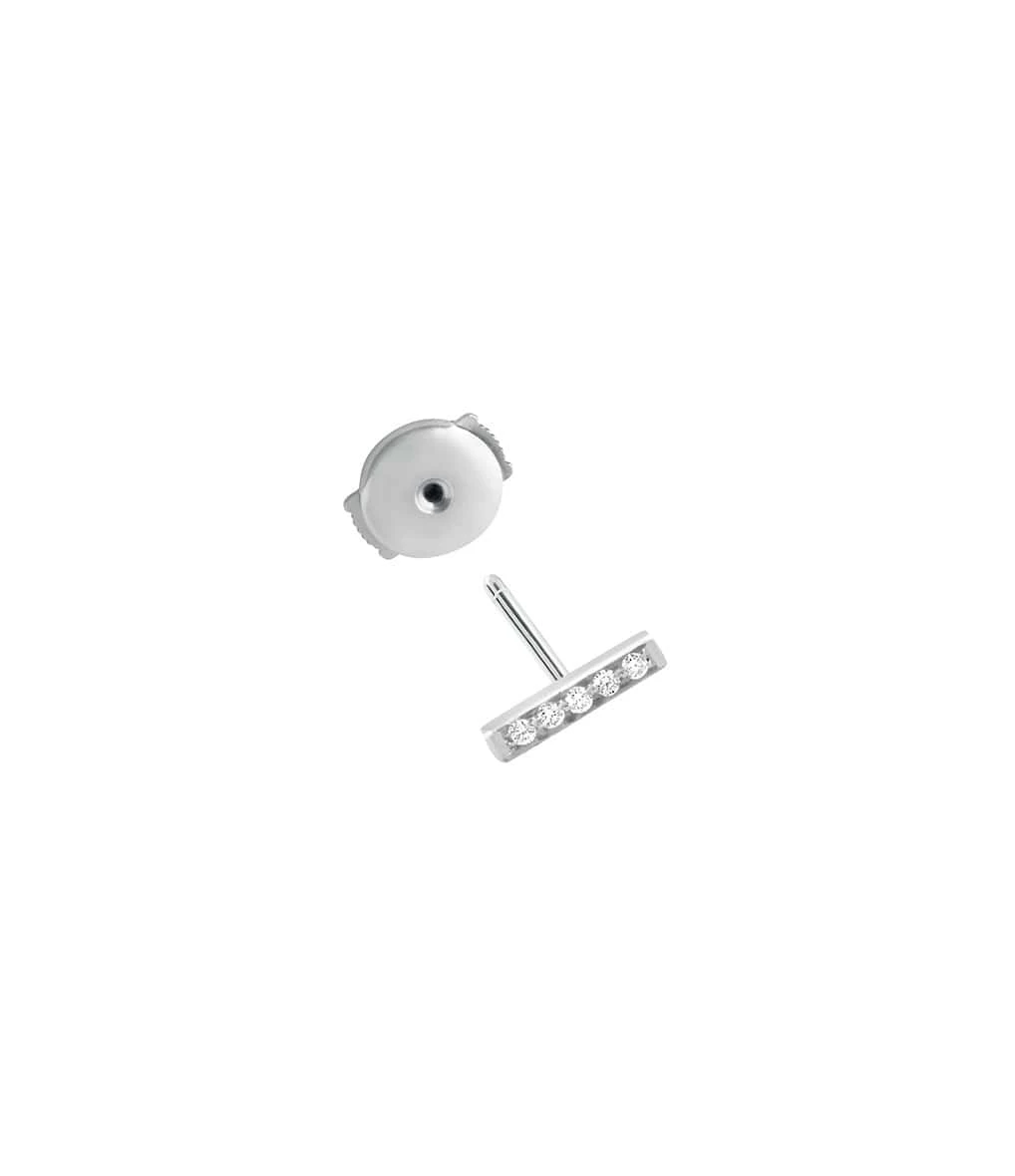 VANRYCKE Boucle D'oreille Medellin PM Diamants Or Blanc (vendue à L'unité) 5 VANRYCKE Boucle D'oreille Medellin PM Diamants Or Blanc (vendue à L'unité) – Image 3