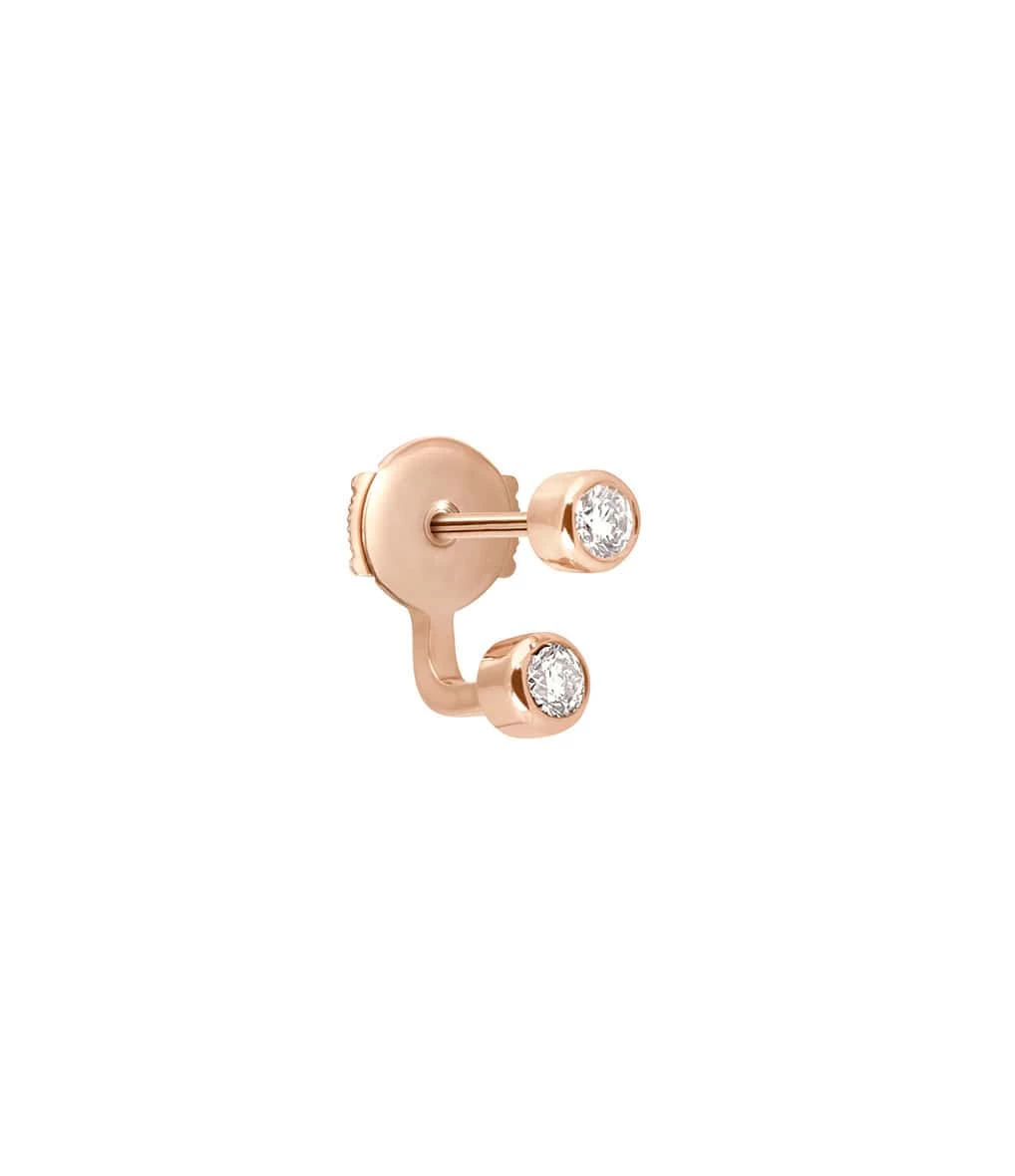 VANRYCKE Boucle D'oreille Mademoiselle Else Diamants Or Rose (vendue à L'unité) 3 VANRYCKE Boucle D'oreille Mademoiselle Else Diamants Or Rose (vendue à L'unité)