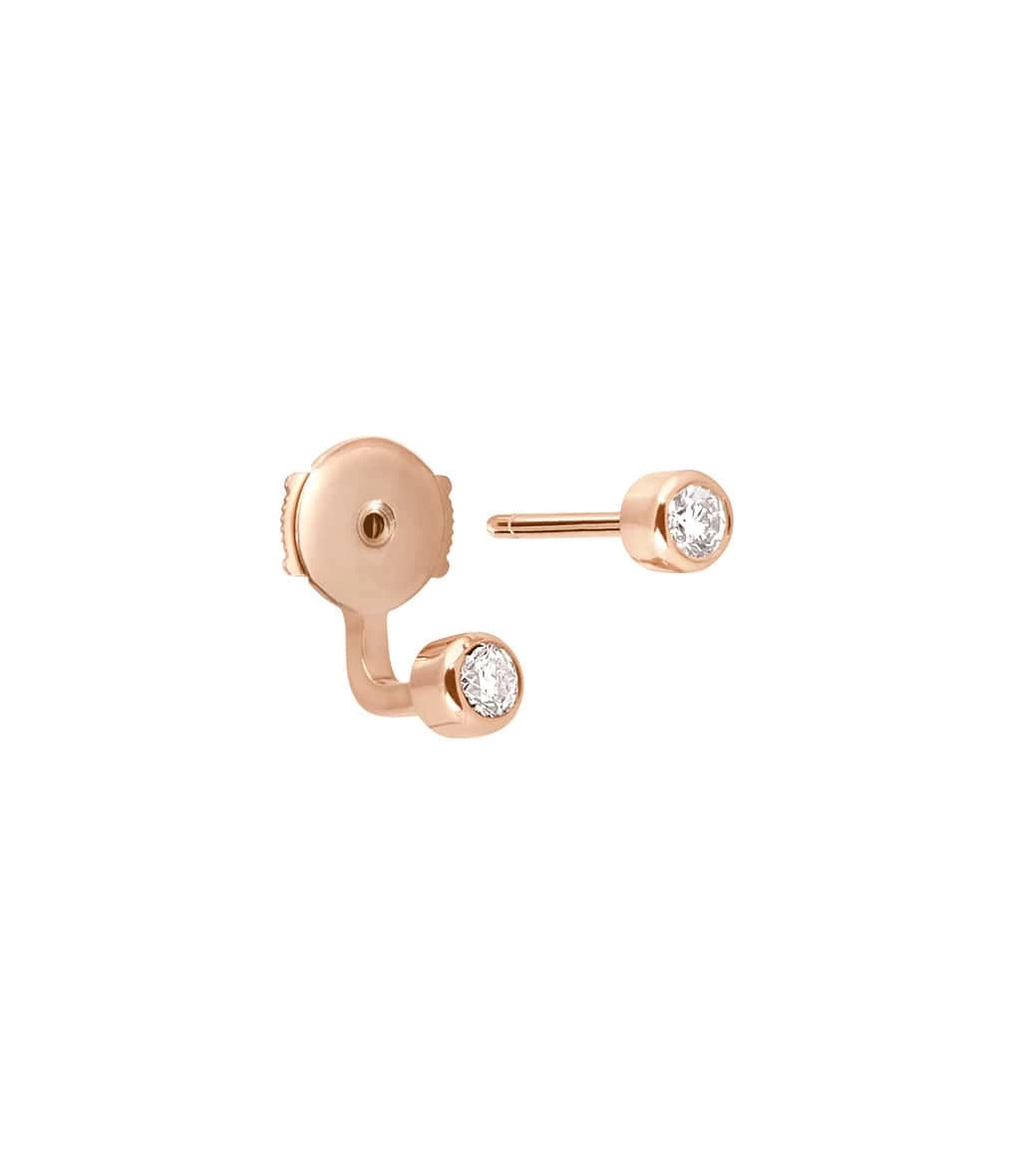 VANRYCKE Boucle D'oreille Mademoiselle Else Diamants Or Rose (vendue à L'unité) 5 VANRYCKE Boucle D'oreille Mademoiselle Else Diamants Or Rose (vendue à L'unité) – Image 3