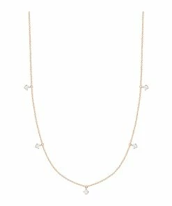 VANRYCKE Collier Stardust 5 Diamants Or Rose
