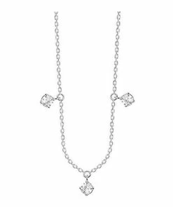 VANRYCKE Collier Stardust 3 Diamants Or Blanc