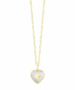 VADI JEWELS Collier Mini Cœur Cristal