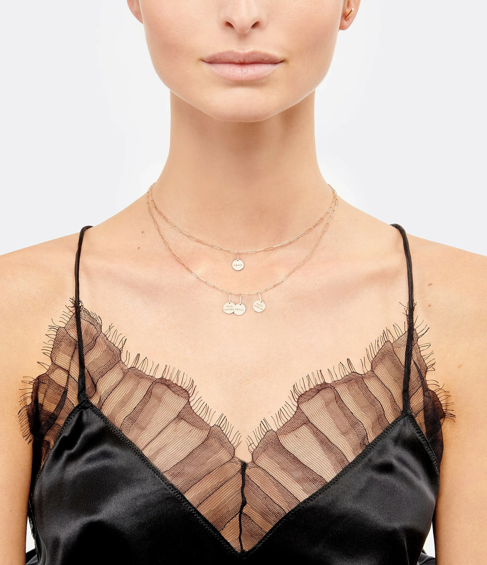 VANRYCKE Collier Shaman 3 Talismans Or Rose 5 VANRYCKE Collier Shaman 3 Talismans Or Rose – Image 3