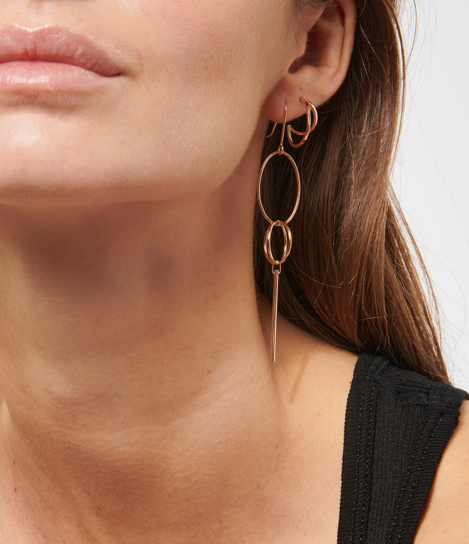 VANRYCKE Boucle D'oreille Coachella M Or Rose (vendue à L'unité) 5 VANRYCKE Boucle D'oreille Coachella M Or Rose (vendue à L'unité) – Image 3