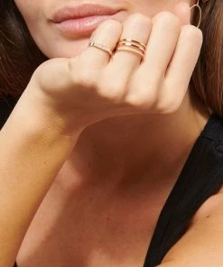 VANRYCKE Bague Charlie 3 Rangs Or Rose 9 VANRYCKE Bague Charlie 3 Rangs Or Rose -Boutique Gigi Clozeau vanry look20221026 109