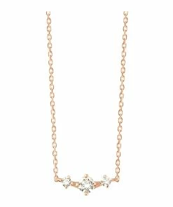 VANRYCKE Collier Stardust Or Rose 3 Diamants