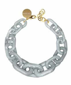 VANESSA BARONI Collier Big Gris Marbré