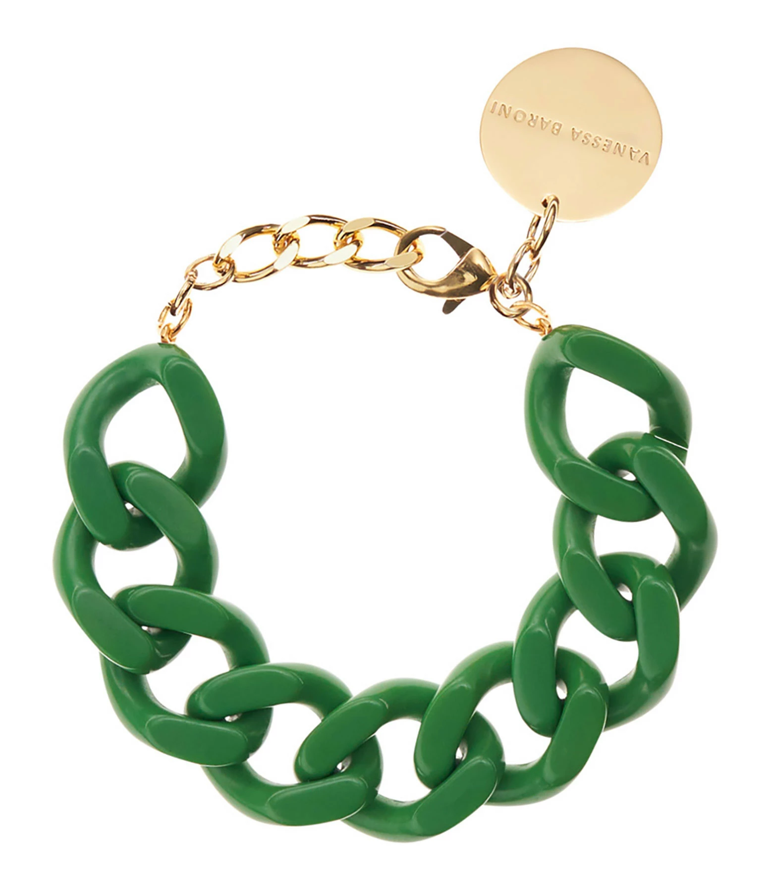 VANESSA BARONI Bracelet Flat Vert 3 VANESSA BARONI Bracelet Flat Vert