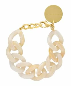 VANESSA BARONI Bracelet Flat Perle Marbré