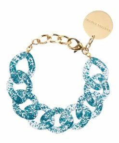 VANESSA BARONI Bracelet Flat Blue Glitter