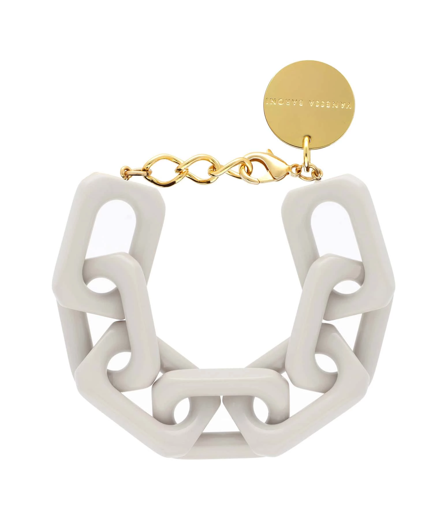 VANESSA BARONI Bracelet Squared Gris Clair 3 VANESSA BARONI Bracelet Squared Gris Clair