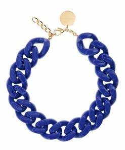 VANESSA BARONI Collier Big Flat Bleu