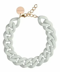 VANESSA BARONI Collier Big Flat Gris