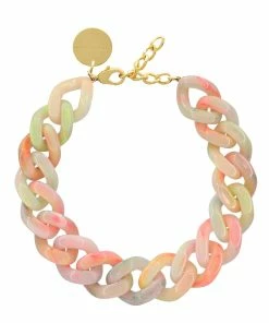 VANESSA BARONI Collier Big Flat Néon Rainbow