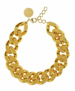 VANESSA BARONI Collier Big Flat Doré