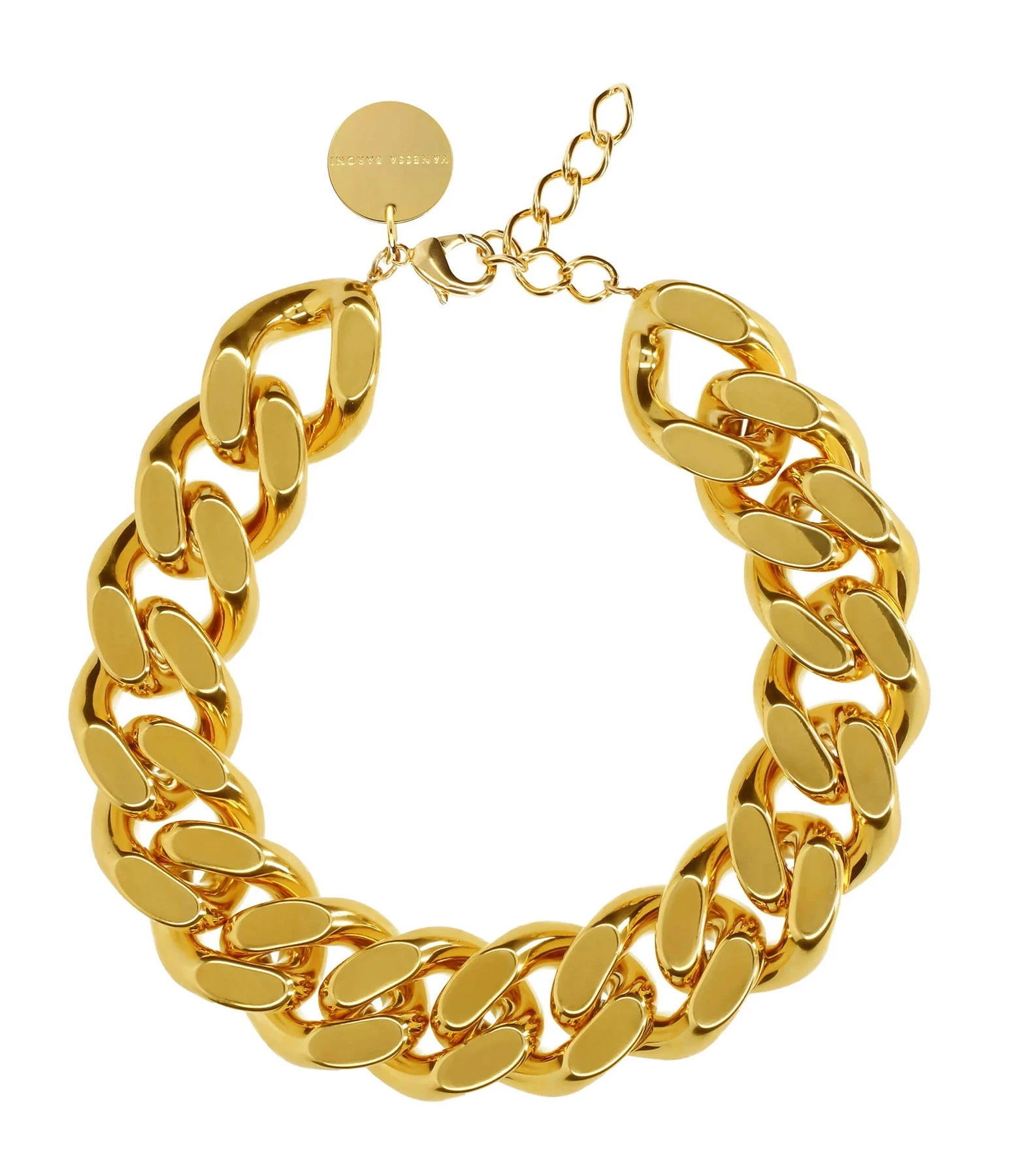 VANESSA BARONI Collier Big Flat Doré