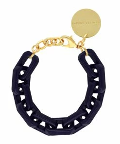 VANESSA BARONI Bracelet Tank Bleu Navy