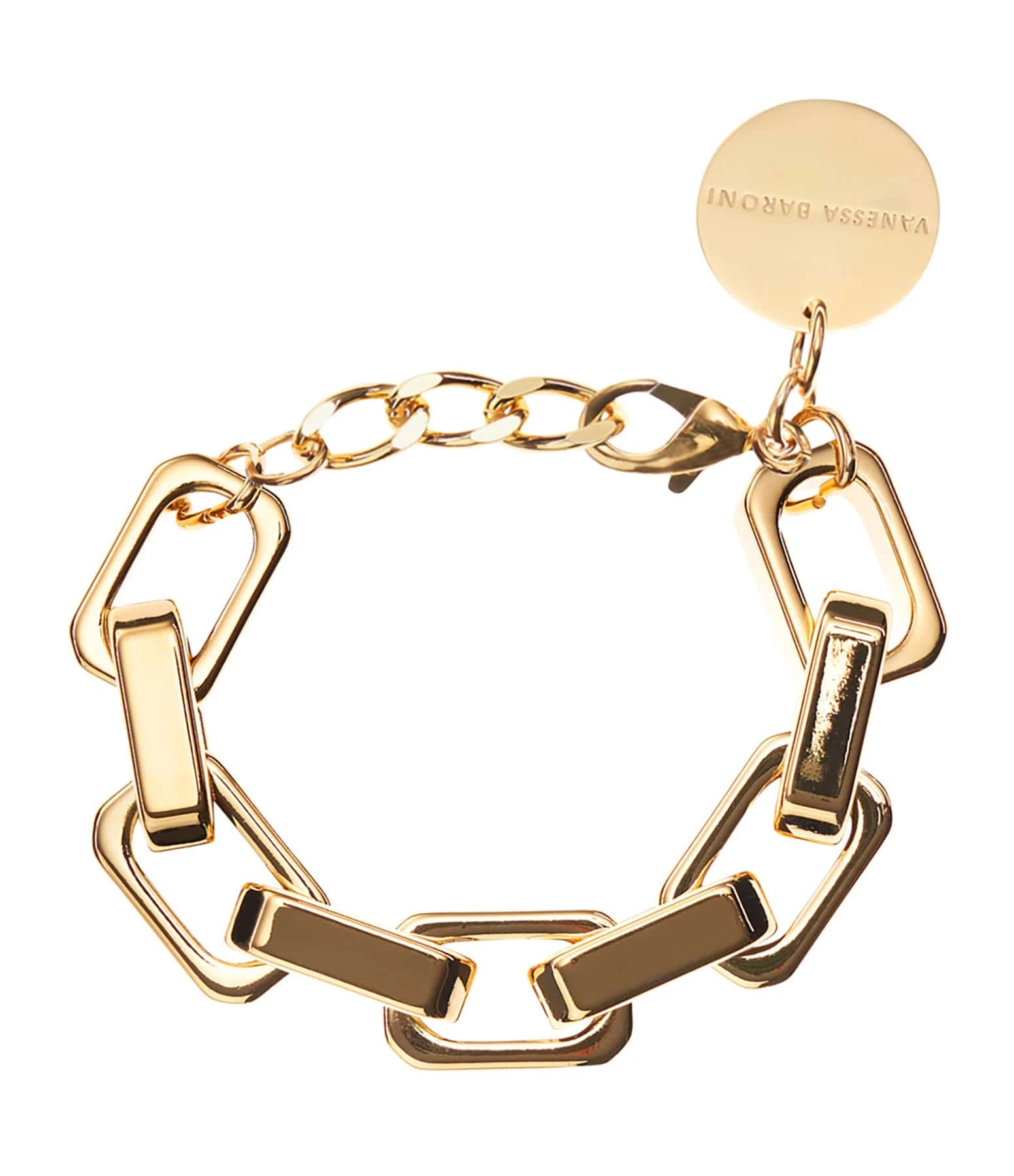 VANESSA BARONI Bracelet Big Tank Doré 3 VANESSA BARONI Bracelet Big Tank Doré