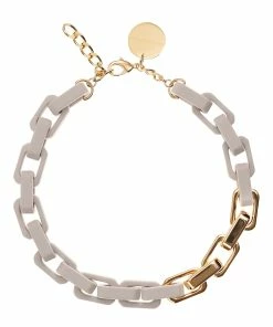 VANESSA BARONI Collier Tank Gris Mate