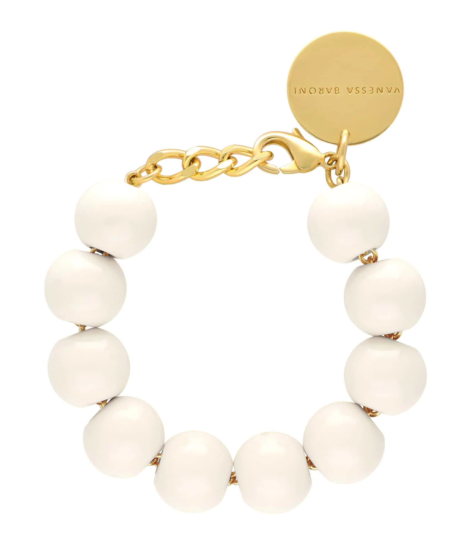 VANESSA BARONI Bracelet Beads Blanc 3 VANESSA BARONI Bracelet Beads Blanc
