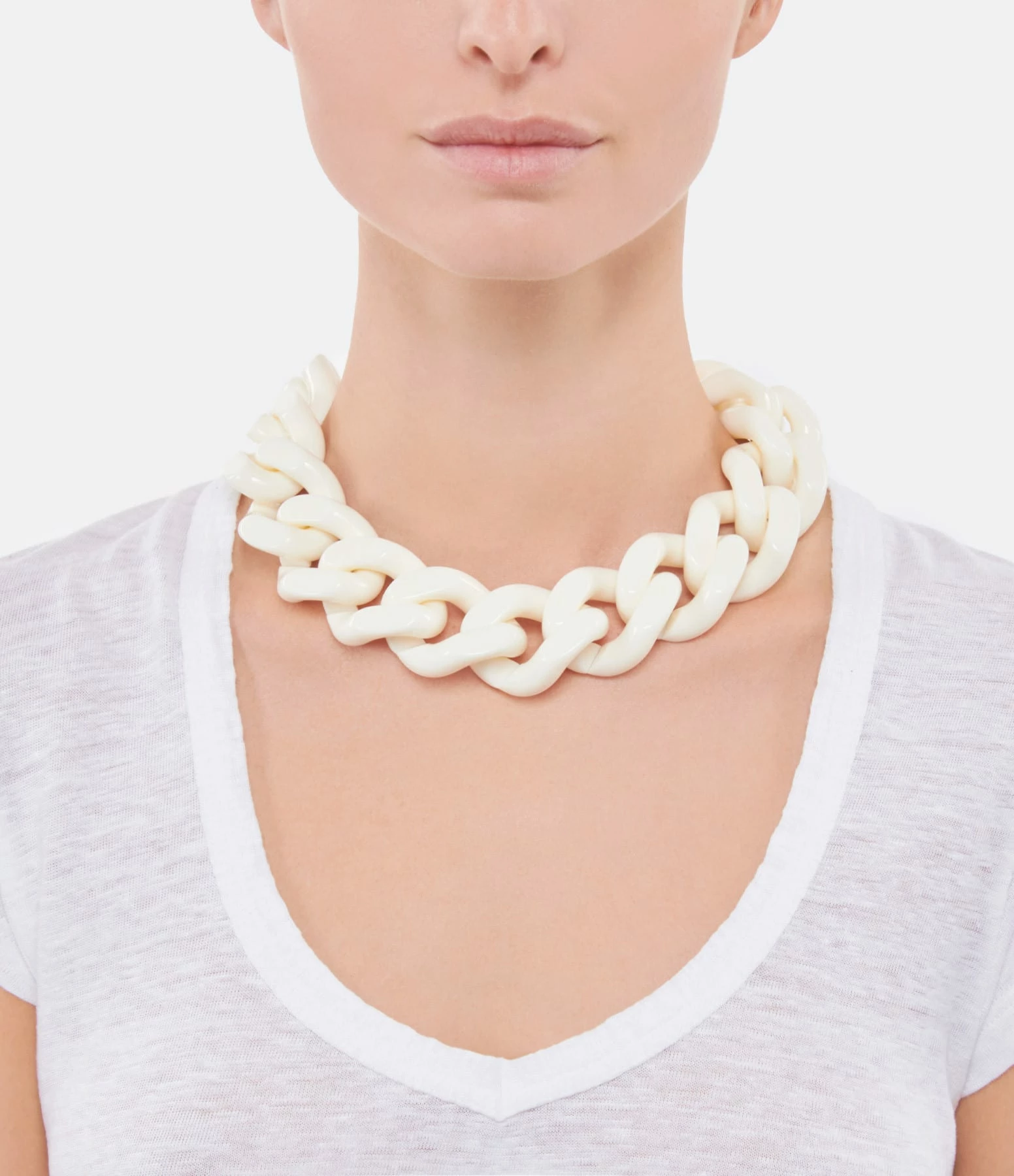 VANESSA BARONI Collier Big Flat Off White 5 VANESSA BARONI Collier Big Flat Off White – Image 3
