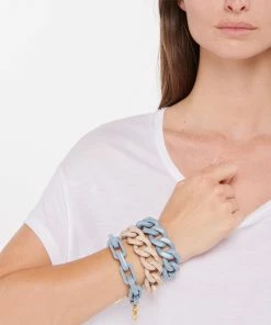 VANESSA BARONI Bracelet Tank Blue Pigeon -Boutique Gigi Clozeau vbaro look20220420 193