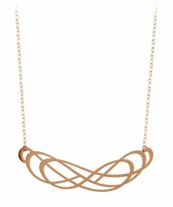 Ginette NY Collier Volute Jumbo Or Rose