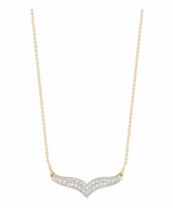 Ginette NY Collier Wise Mini Or Rose Diamants