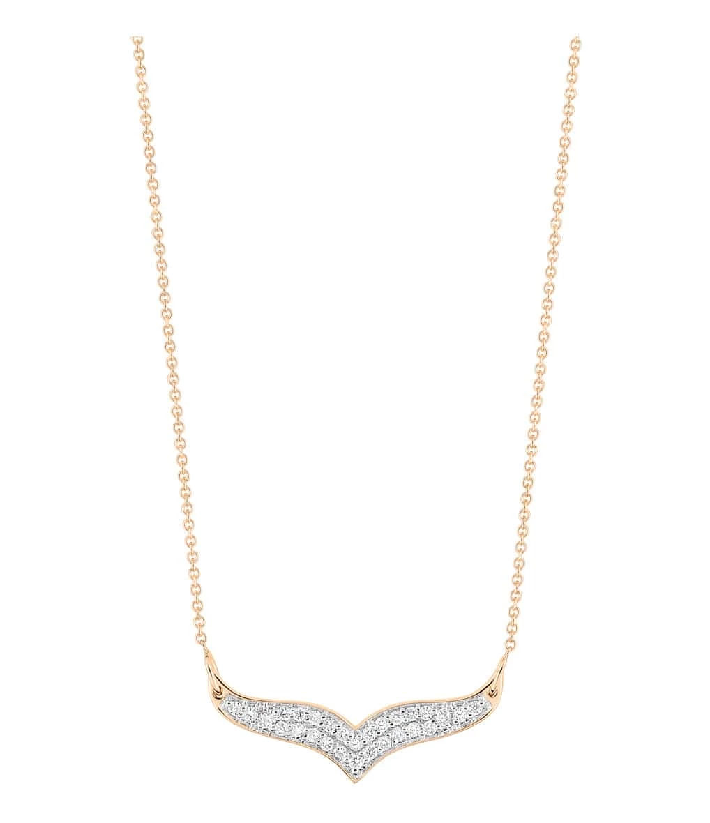 Ginette NY Collier Wise Mini Or Rose Diamants 3 Ginette NY Collier Wise Mini Or Rose Diamants